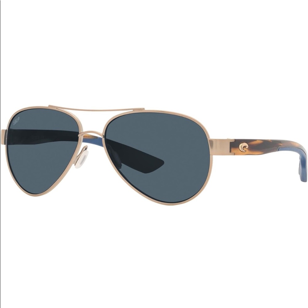 Costa Loreto 580P Polarized Sunglasses – Gold/Gray – Brand New w/ Case & Cloth
